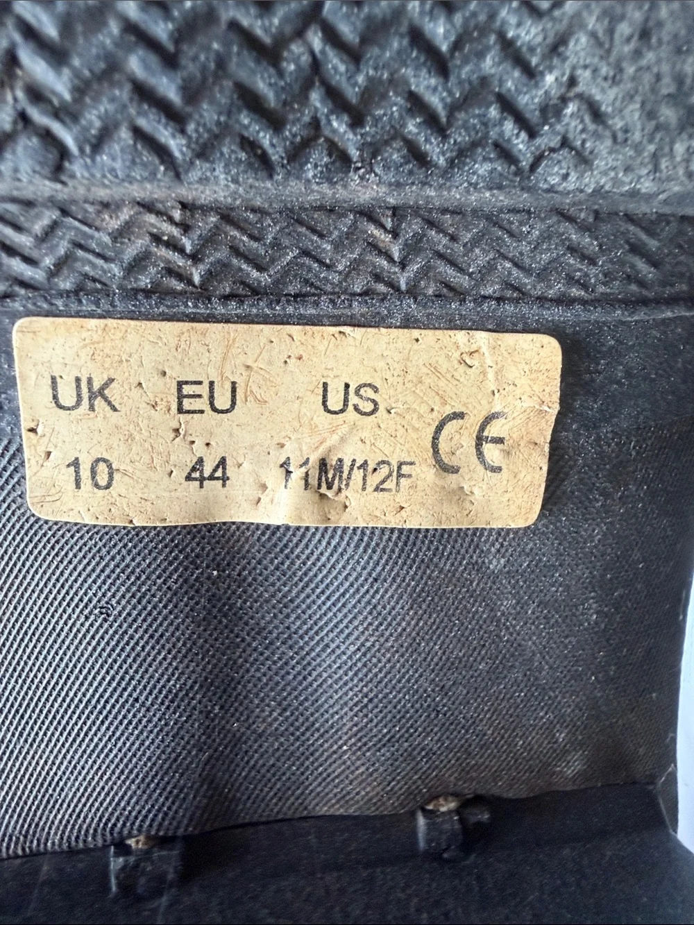Hunter Men's Black Rubber Rain Work Boots Size 11 US